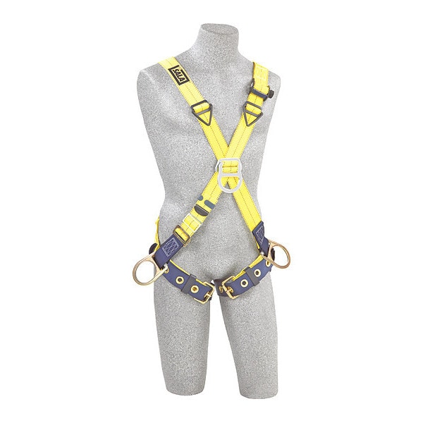 Delta(TM) Full Body Harness, 2XL, 420 lb., Back, Front, Side D-Ring