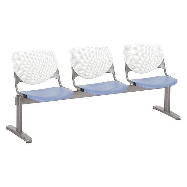 Kool Beam Seat Beam Seating, Tan Back, 71 in W 22" L 31" H