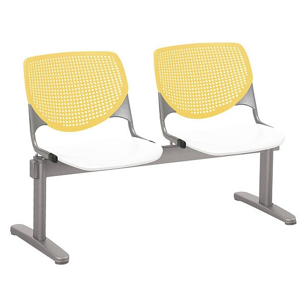 Kool Beam Seat Beam Seating, 47 in W 22 in L 31 in H, Polypropylene Seat