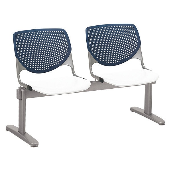 Kool Beam Seat Beam Seating, Tan Back, 47 in W 22 in L 31 in H, Polypropylene Seat
