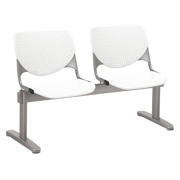 Kool Beam Seat Beam Seating, Tan Back, 47 in W 22 in L 31 in H, Polypropylene Seat