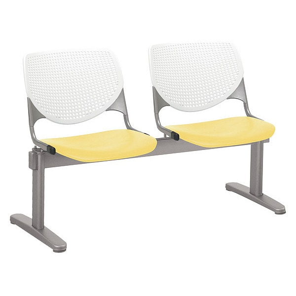 Kool Beam Seat Beam Seating, 47 in W 22 in L 31 in H, Polypropylene Seat