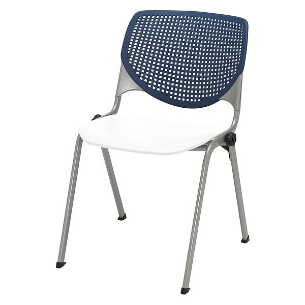 Poly Stack Chair, Navy Back