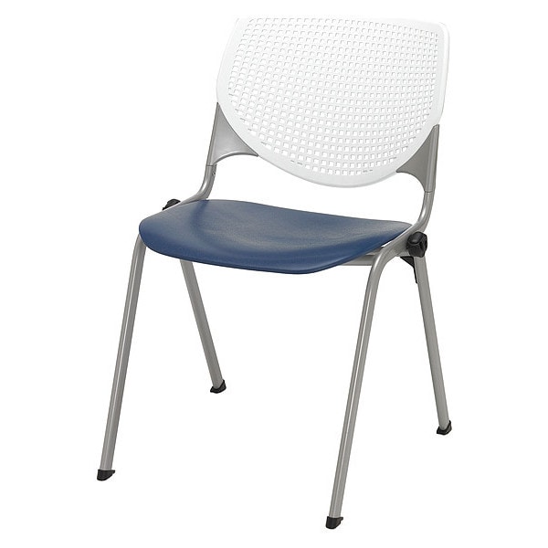 Poly Stack Chair, Navy Seat