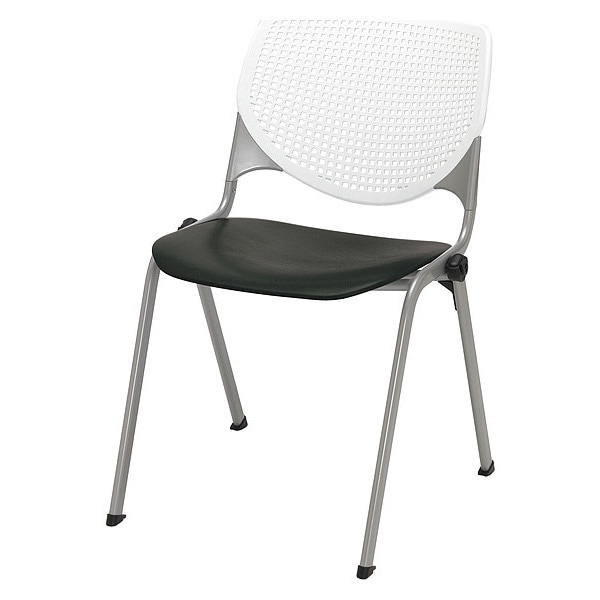 Poly Stack Chair, Black Seat
