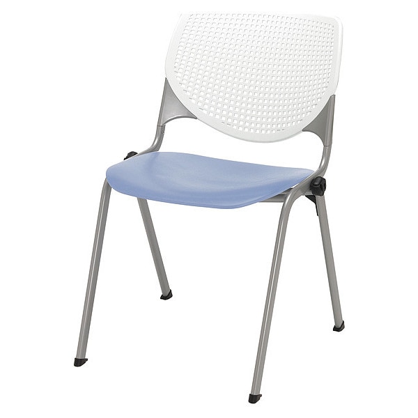 Poly Stack Chair, Peri Blue Seat