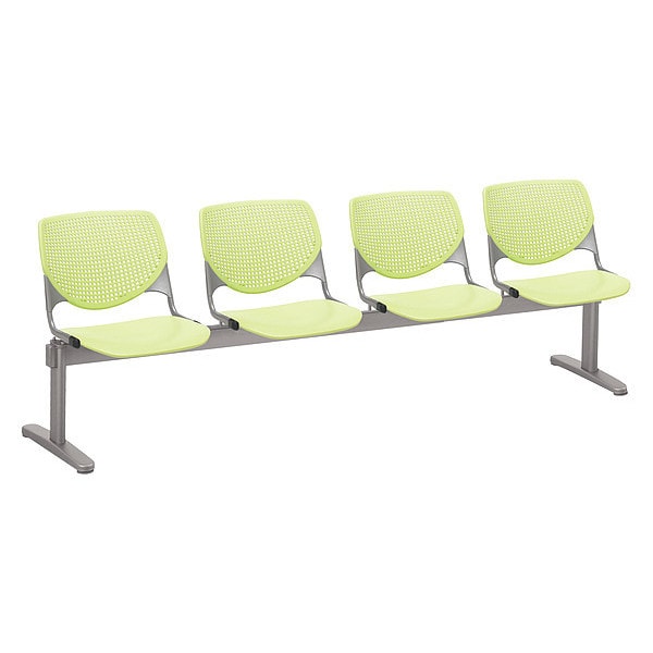 Kool Beam Seat Beam Seating, 95 in W 22" L 31" H, Polypropylene Seat