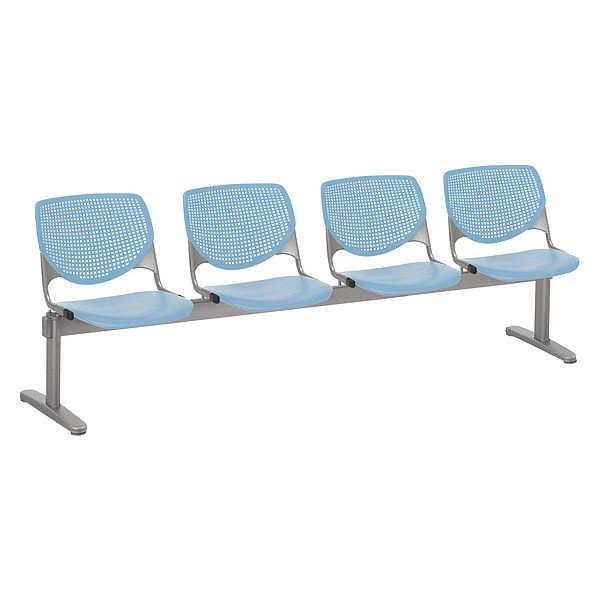 Kool Beam Seat Beam Seating, Tan Back, 95 in W 22" L 31" H, Polypropylene Seat