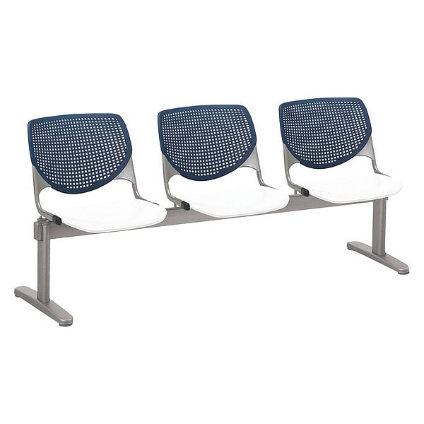 Kool Beam Seat Beam Seating, 71 in W 22" L 31" H, Polypropylene Seat