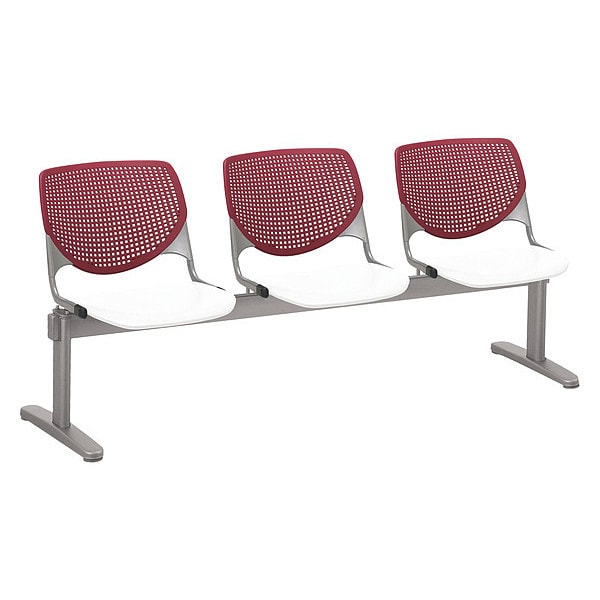 Kool Beam Seat Beam Seating, 71 in W 22" L 31" H, Polypropylene Seat