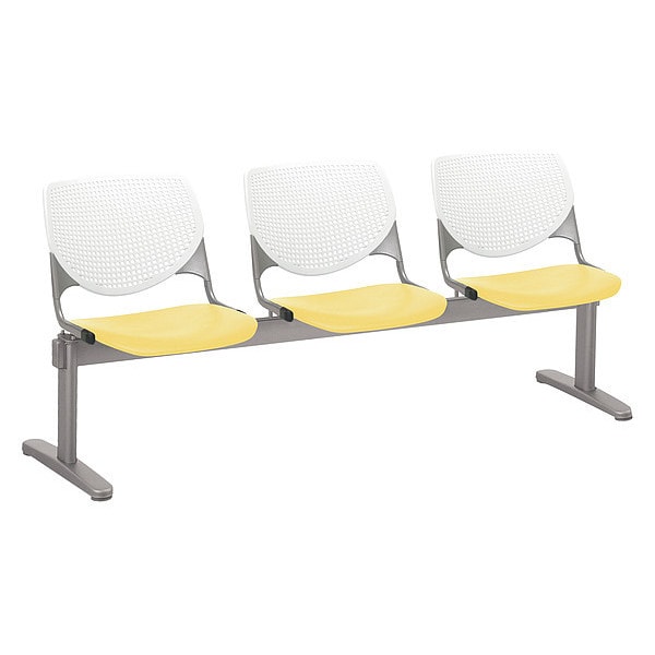Kool Beam Seat Beam Seating, 71 in W 22" L 31" H, Polypropylene Seat