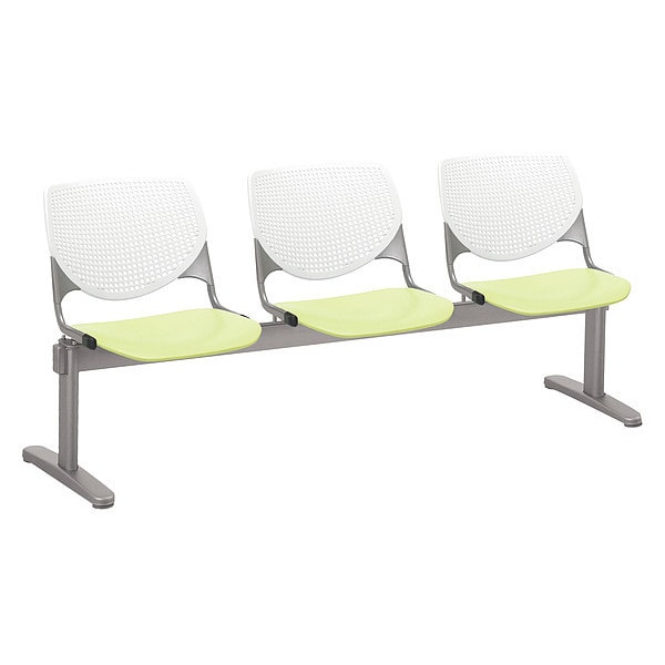 Kool Beam Seat Beam Seating, 71 in W 22" L 31" H, Polypropylene Seat