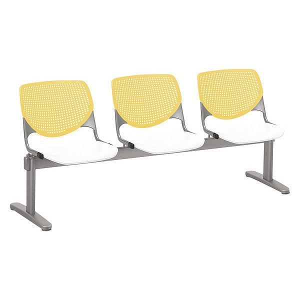 Kool Beam Seat Beam Seating, 71 in W 22" L 31" H, Polypropylene Seat