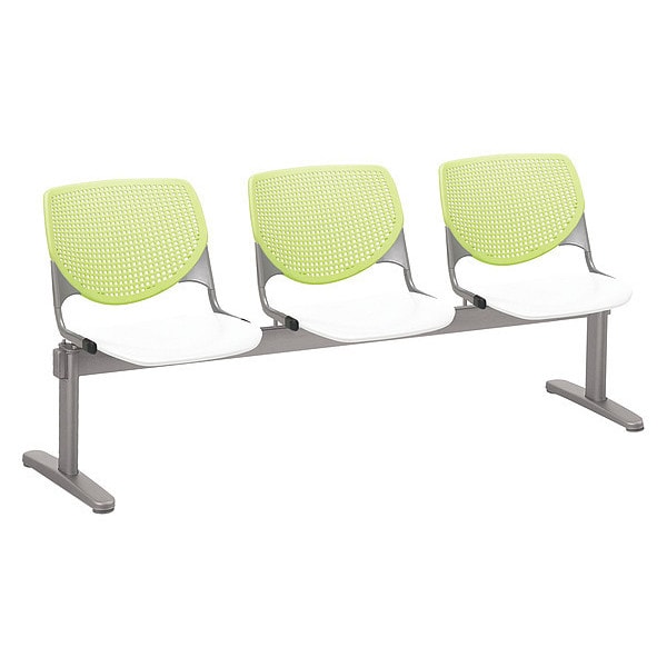 Kool Beam Seat Beam Seating, Tan Back, 71 in W 22" L 31" H, Polypropylene Seat