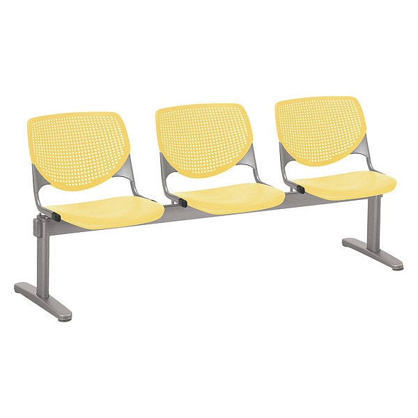 Kool Beam Seat Beam Seating, 71 in W 22" L 31" H, Polypropylene Seat