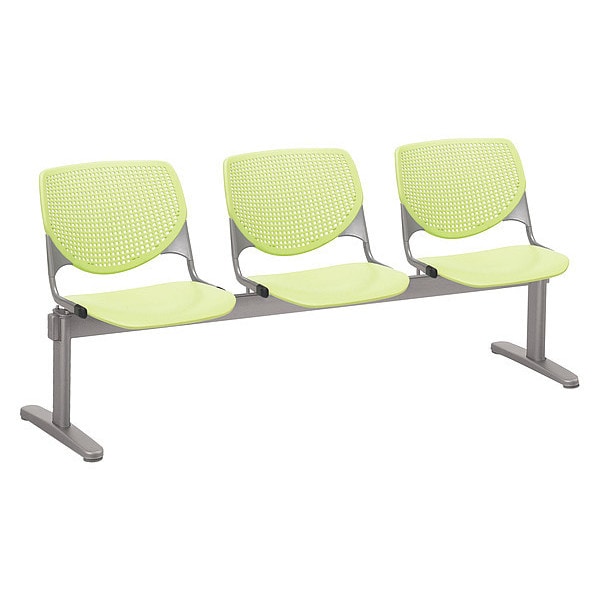 Kool Beam Seat Beam Seating, 71 in W 22" L 31" H, Polypropylene Seat