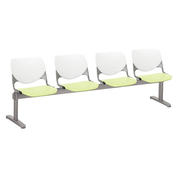 Kool Beam Seat Beam Seating, 95 in W 22" L 31" H, Polypropylene Seat