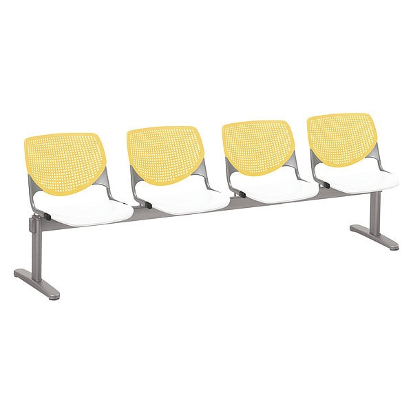 Kool Beam Seat Beam Seating, 95 in W 22" L 31" H, Polypropylene Seat