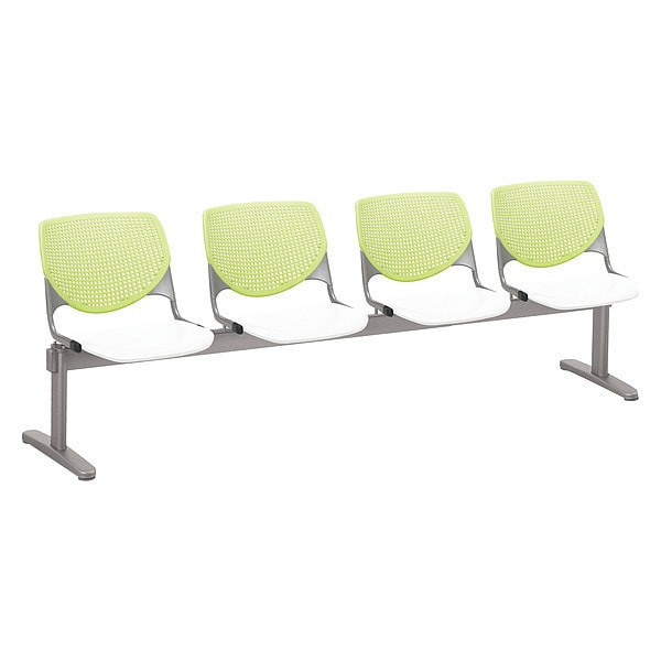 Kool Beam Seat Beam Seating, 95 in W 22" L 31" H, Polypropylene Seat