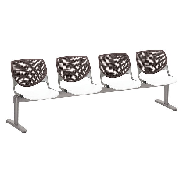 Kool Beam Seat Beam Seating, 95 in W 22" L 31" H, Polypropylene Seat