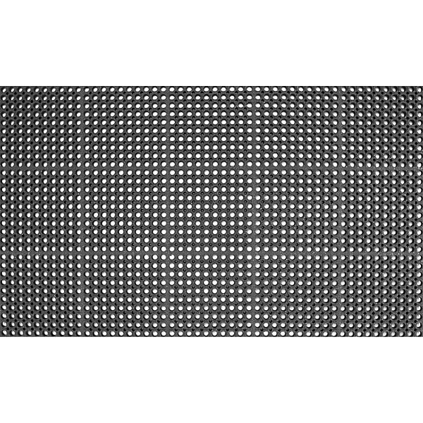 Drainage Mat, Rubber, 5 ft W x 3 ft L, Black