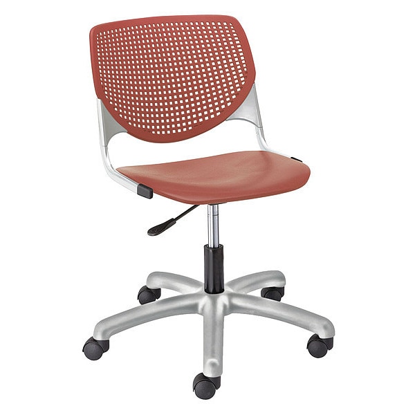Task Chair, 15-1/2" to 20", Coral