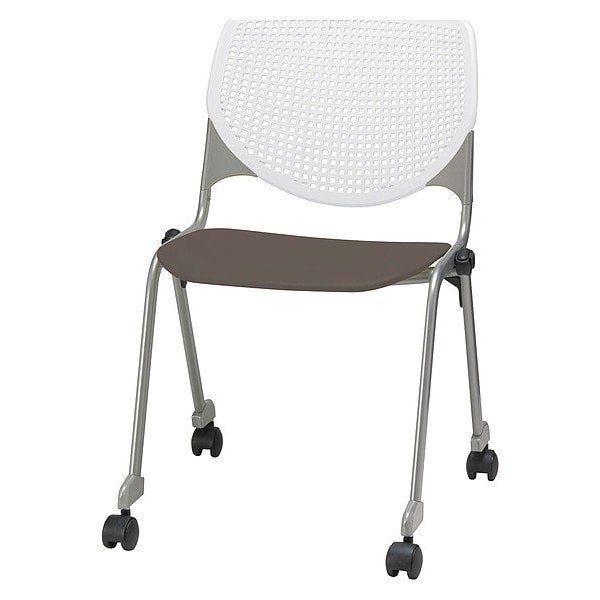 Poly Stack Chair, Brownstone Seat