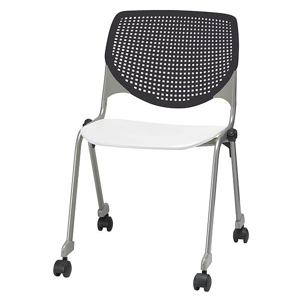 Poly Stack Chair, Black Back
