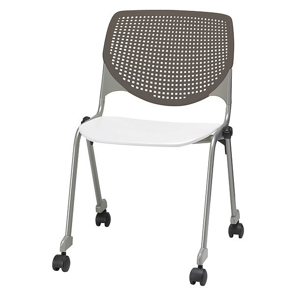 Poly Stack Chair, Brwnstne Back