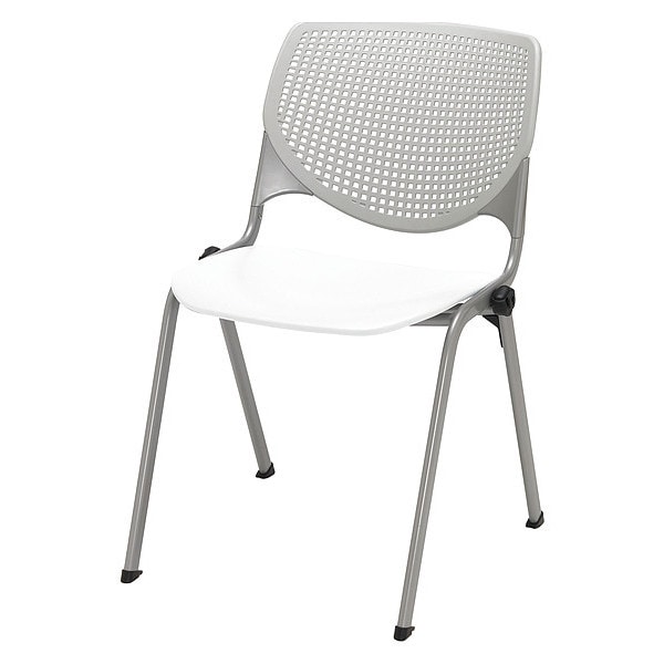 Poly Stack Chair, Lt Grey Back