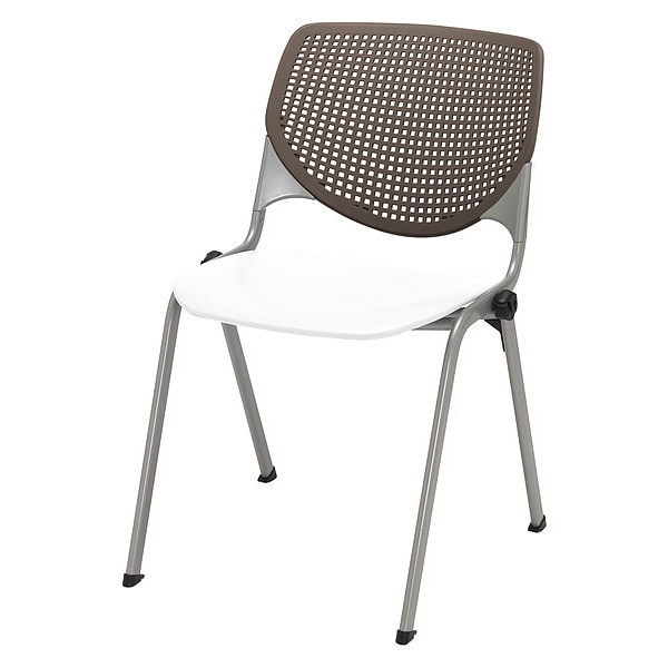 Poly Stack Chair, Brwnstne Back