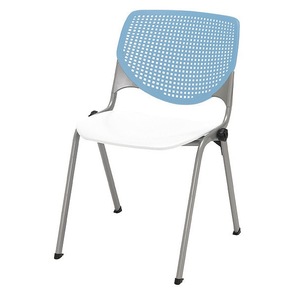 Poly Stack Chair, Sky Blue Back