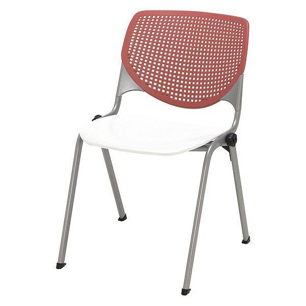 Poly Stack Chair, Coral Back