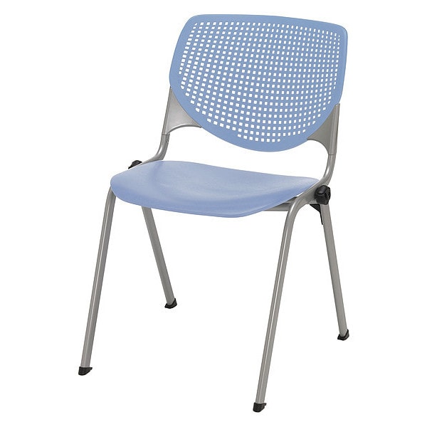 Poly Stack Chair, Peri Blue