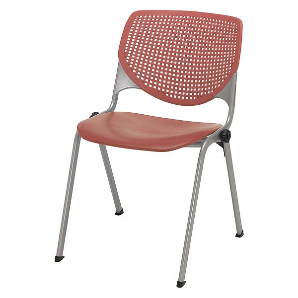 Poly Stack Chair, Coral