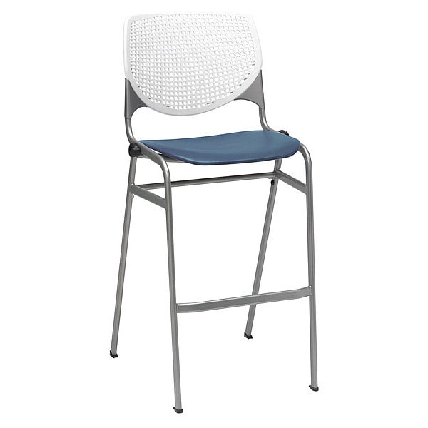 Poly Stack Barstool, Navy Seat