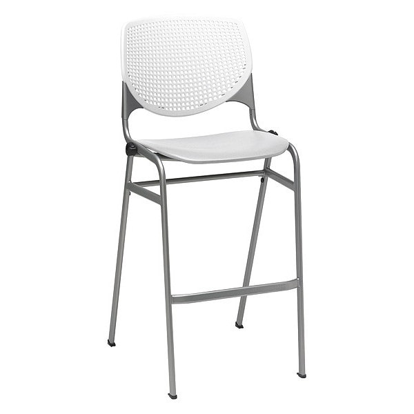 Poly Stack Barstool, Lt Grey Seat