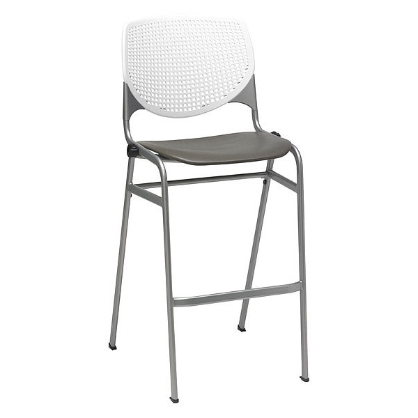 Poly Stack Barstool, Brwnstne Seat