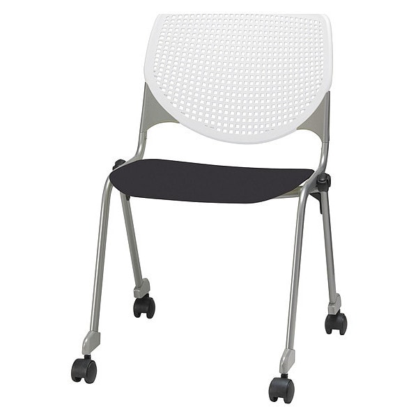 Poly Stack Chair, Black Seat