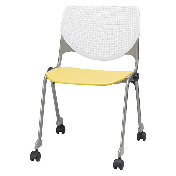 Poly Stack Chair, Yellow Seat