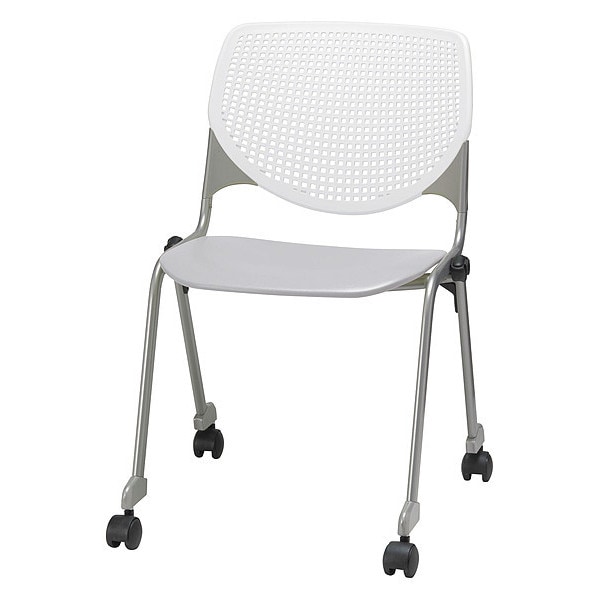 Poly Stack Chair, Light Grey Seat