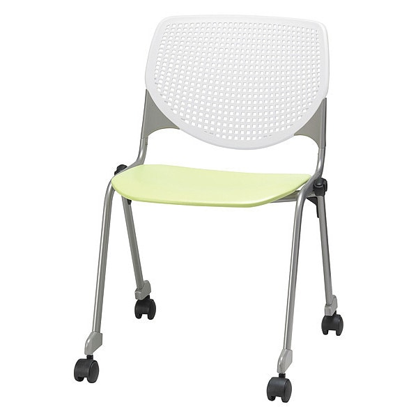 Poly Stack Chair, Lime Gn Seat