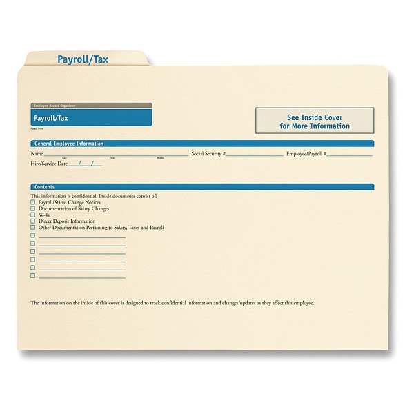 Employee Payroll/Tax Folder, PK25