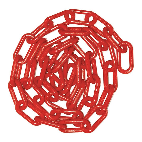 Plastic Chain, 1 1/2" x 300 ft, Red