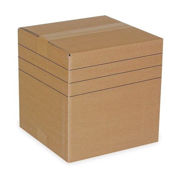 30 in x 30 in x 10 in Multi-Depth Box, Brown, Single Wall, 200#