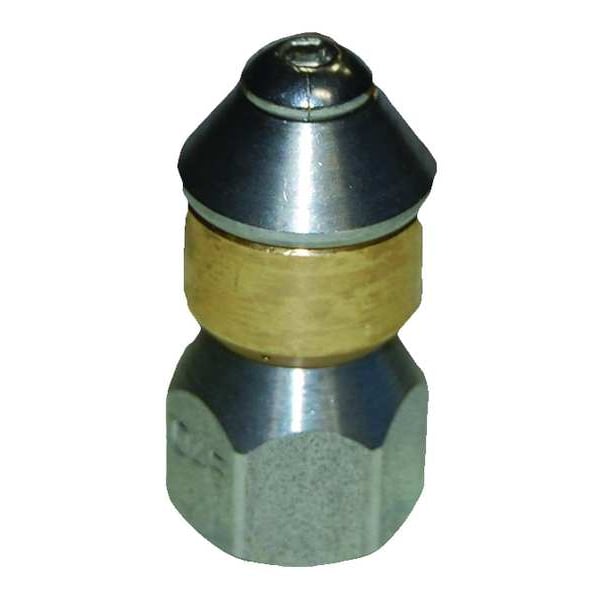 Rotating Sewer Nozzle, Size 4.5, 3600 psi, GPM at 3000 PSI: 3.9