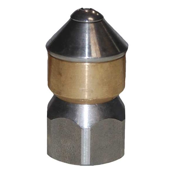 Rotating Sewer Nozzle, Size 4.5, 3600 psi, GPM at 2000 PSI: 3.18
