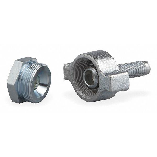 Ground Joint Coupling Spud, 1/2 In, 450 F