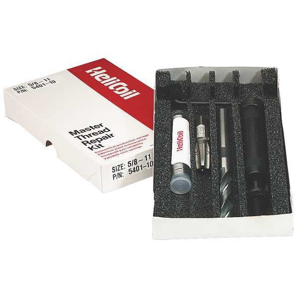 Free-Running Helical Insert Repair Kit, Helical Inserts, 1/2"-13, Plain 18-8 Stainless Steel