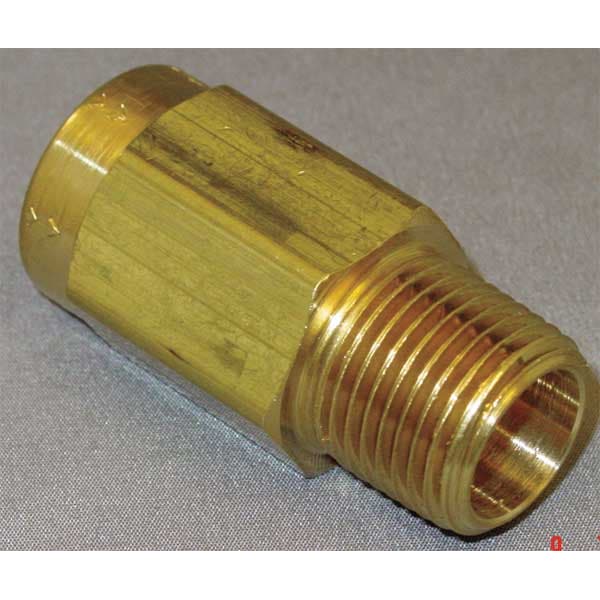 1/2" FNPT x MNPT Brass Piston Spring Check Valve